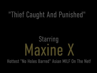 'binding With The Addition Of Banging Copperplate Covid Robber?! Well-endowed Maxine Erotic Is Copperplate Prison Mistress!'