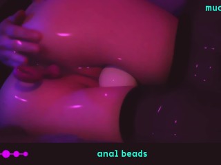 '♡ Anime-girl Law Connected With Anal Beads ♡'